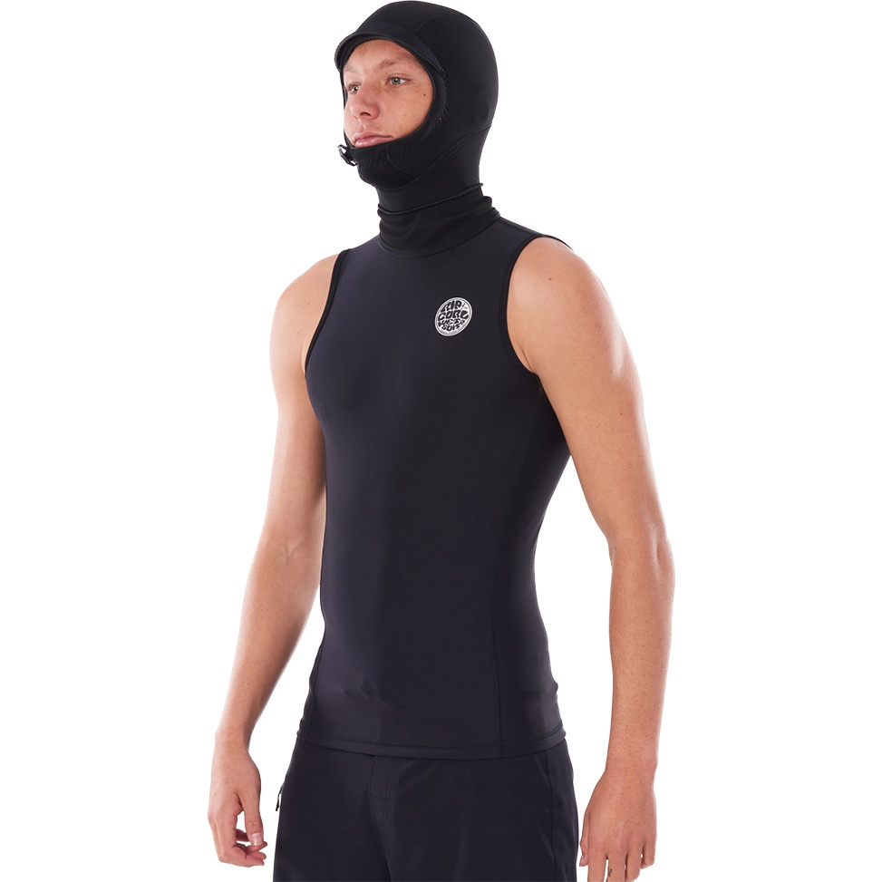 2026 Rip Curl Flashbomb Polypro Hooded Vest WVEYDM - Black